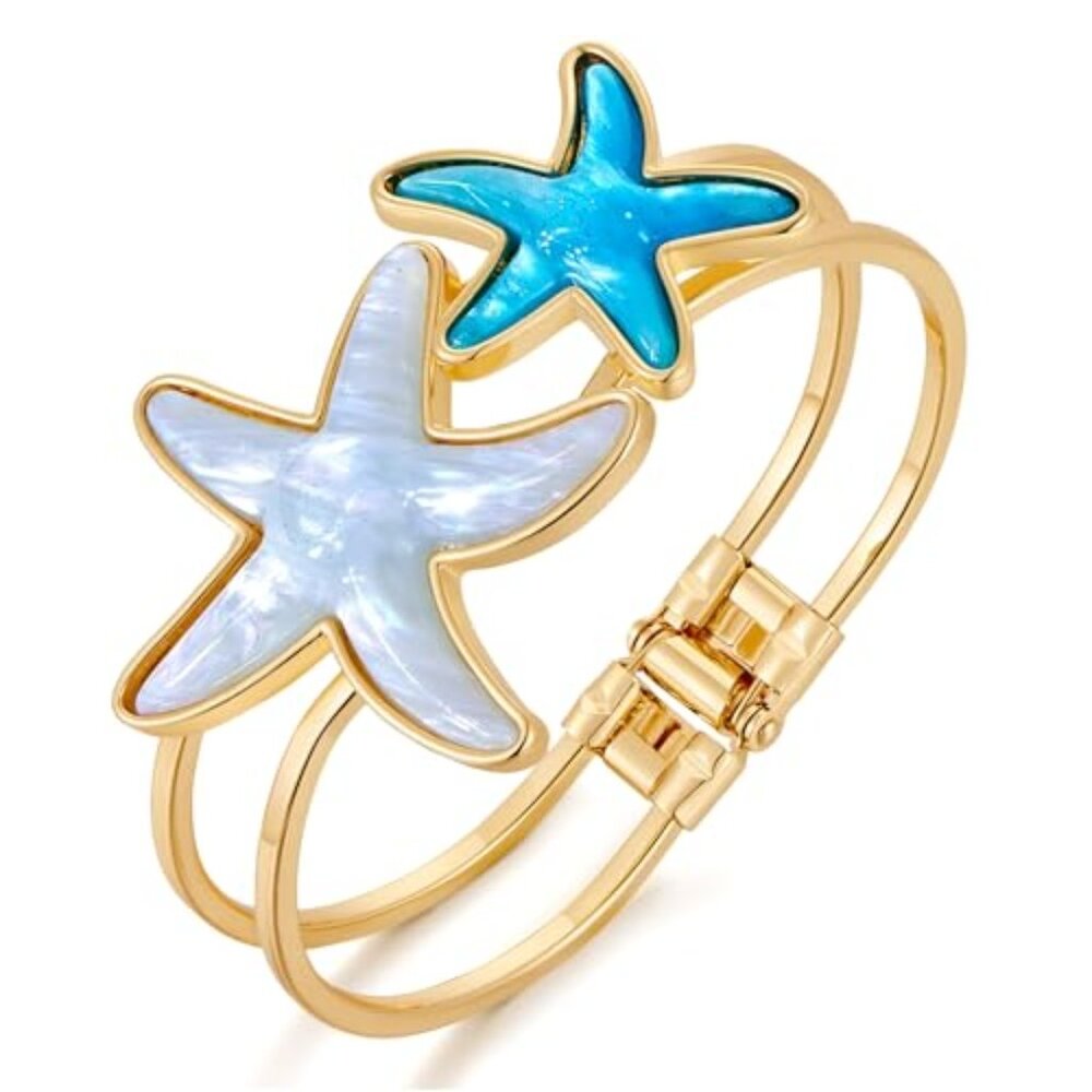 Blue Ocean Style Bangle Bracelet for Women